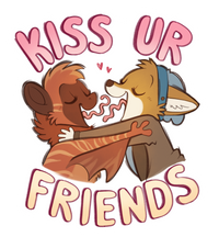 Kiss Ur Friends Sticker